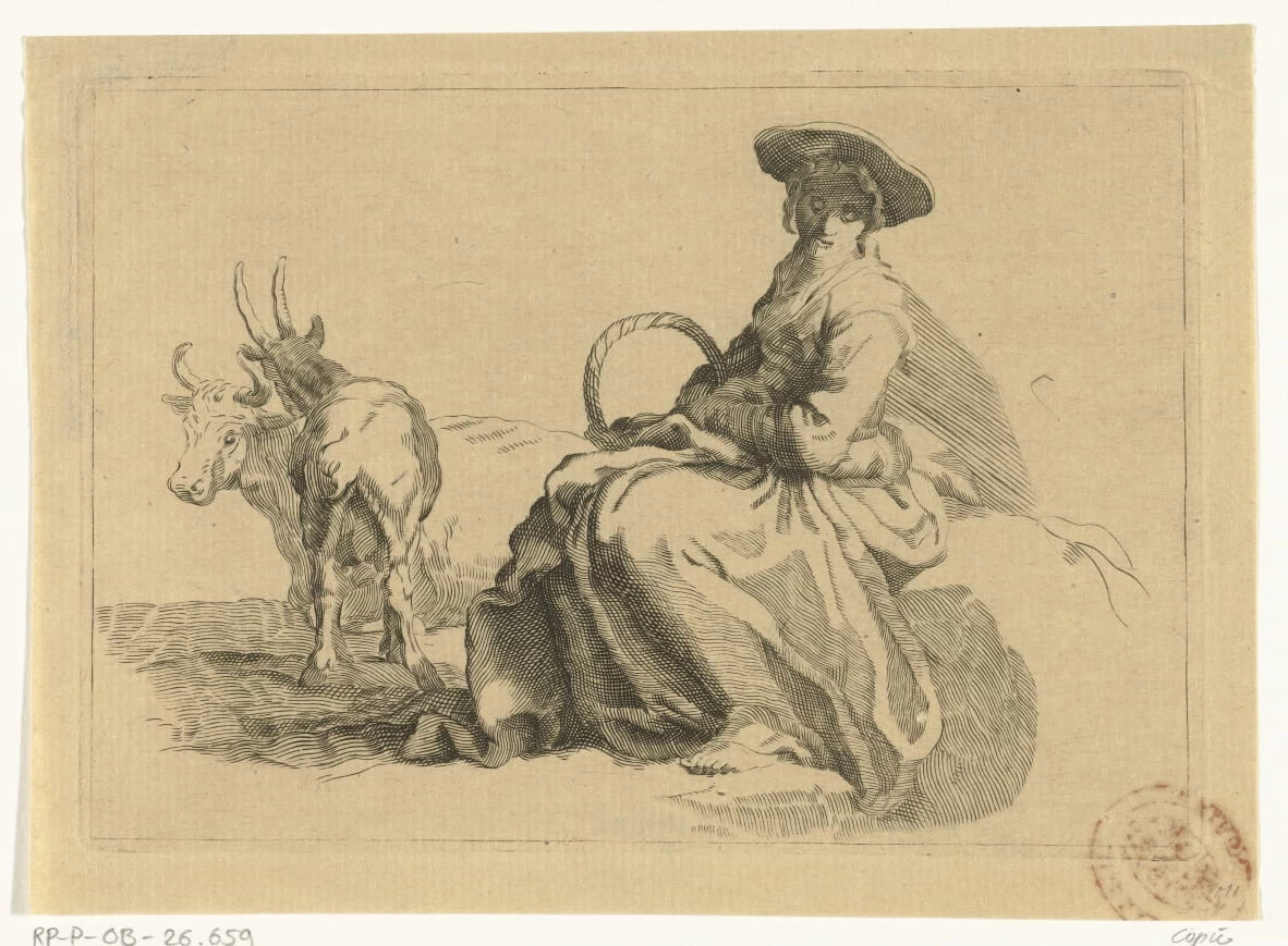 Pastorella seduta con cesto - Rijks Museum, Amsterdam